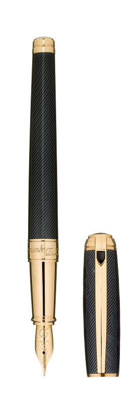 ST Dupont Limited Edition - James Bond 007 - Black & Yellow Gold Fountain Pen
